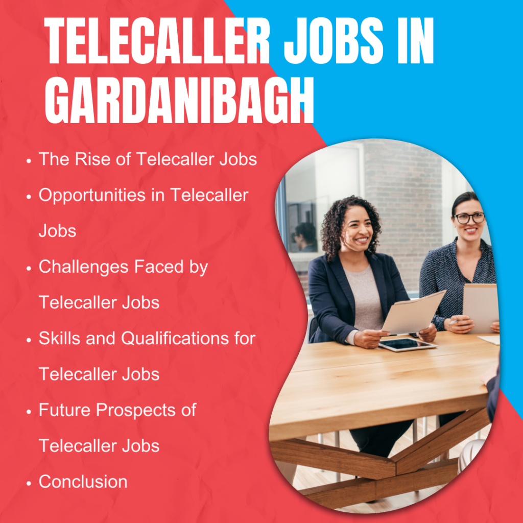 telecaller jobs in gardanibagh